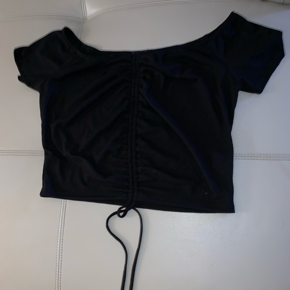 Black crop top